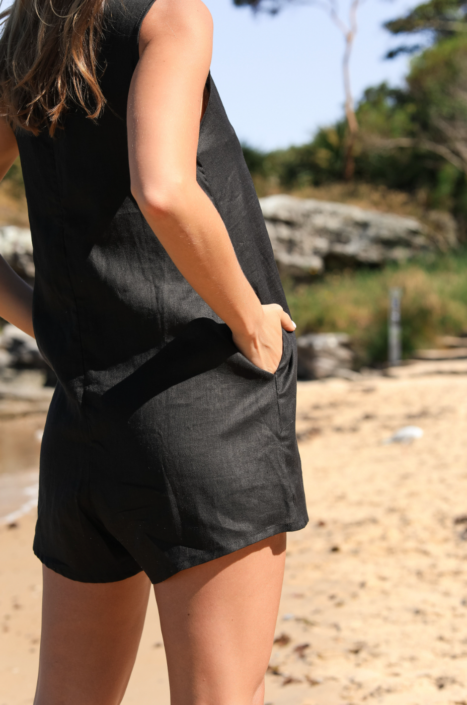 SALE Playa Playsuit - Linen