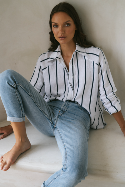 Billie Shirt - Stripe – LJC DESIGNS