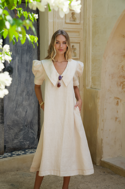 Camilla Dress Linen - Wholesale