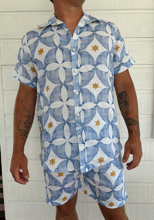 Jordy Shirt - Printed linen