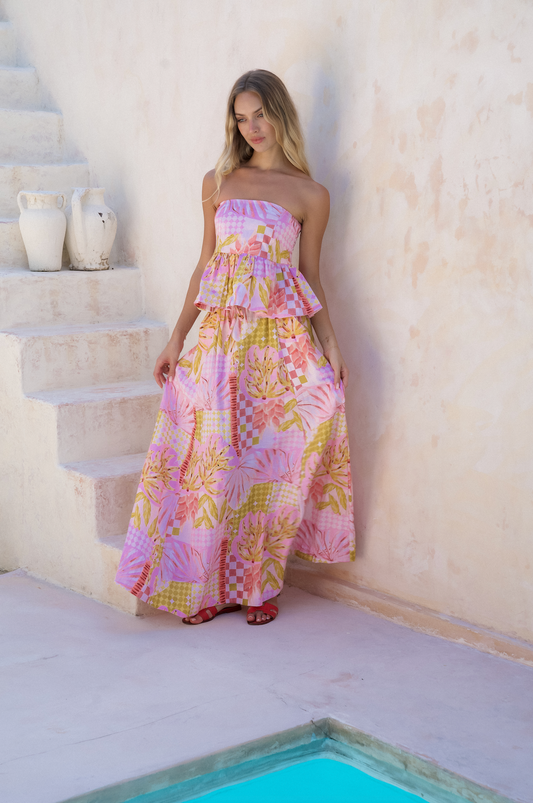 Luca Skirt Printed Linen - Wholesale