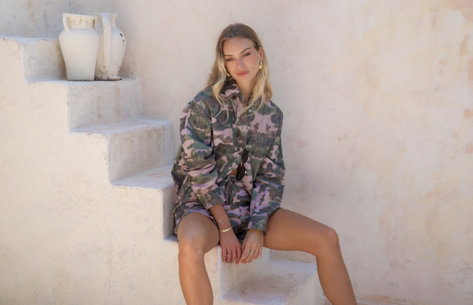Charlie Shirt Printed Linen - Wholesale