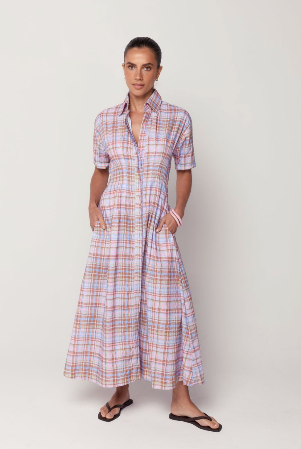 Verity Dress - Static Plaid