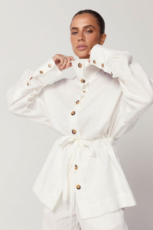 Ana Shirt Jacket - Linen
