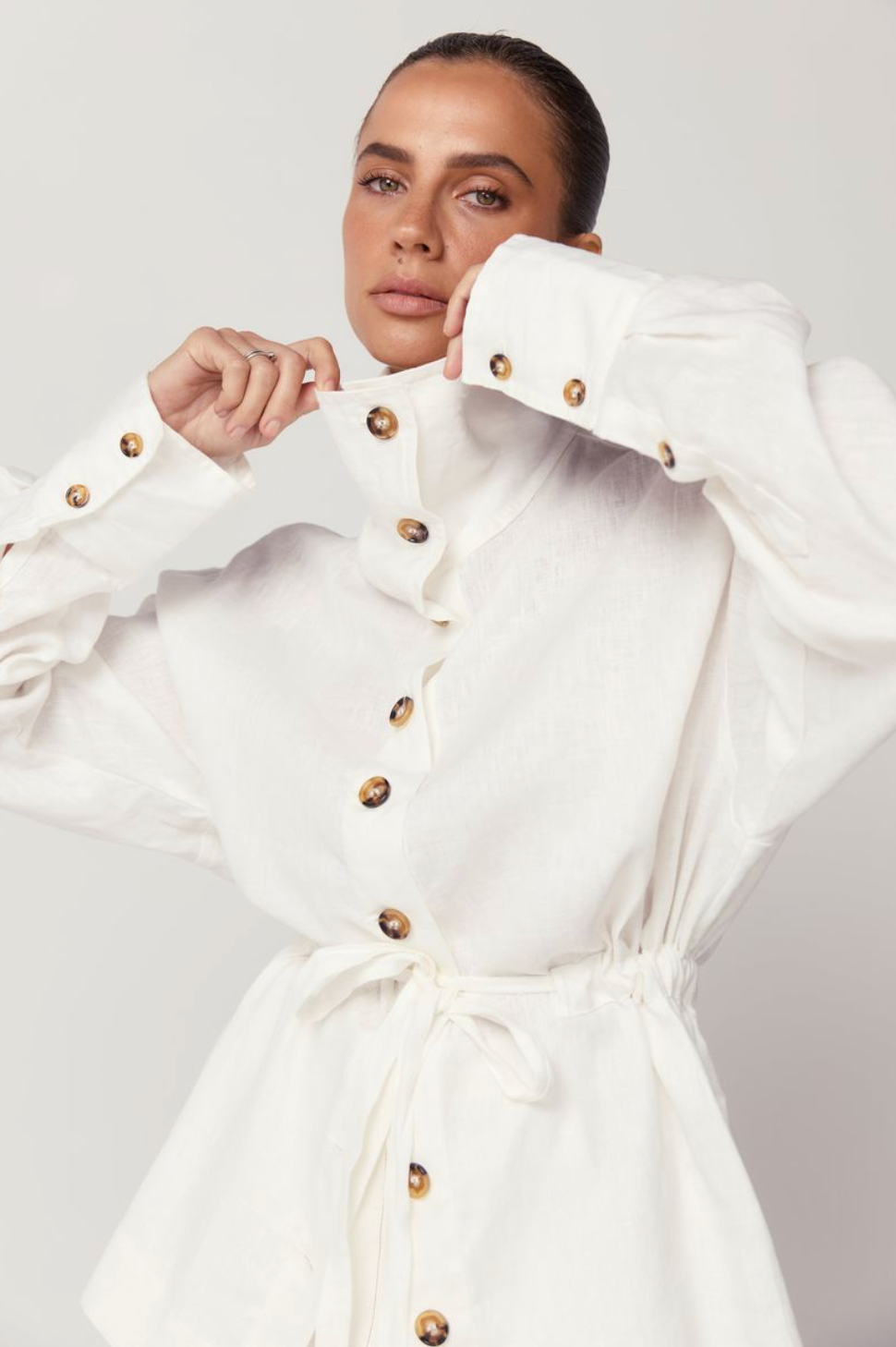 Ana Shirt Jacket - Linen