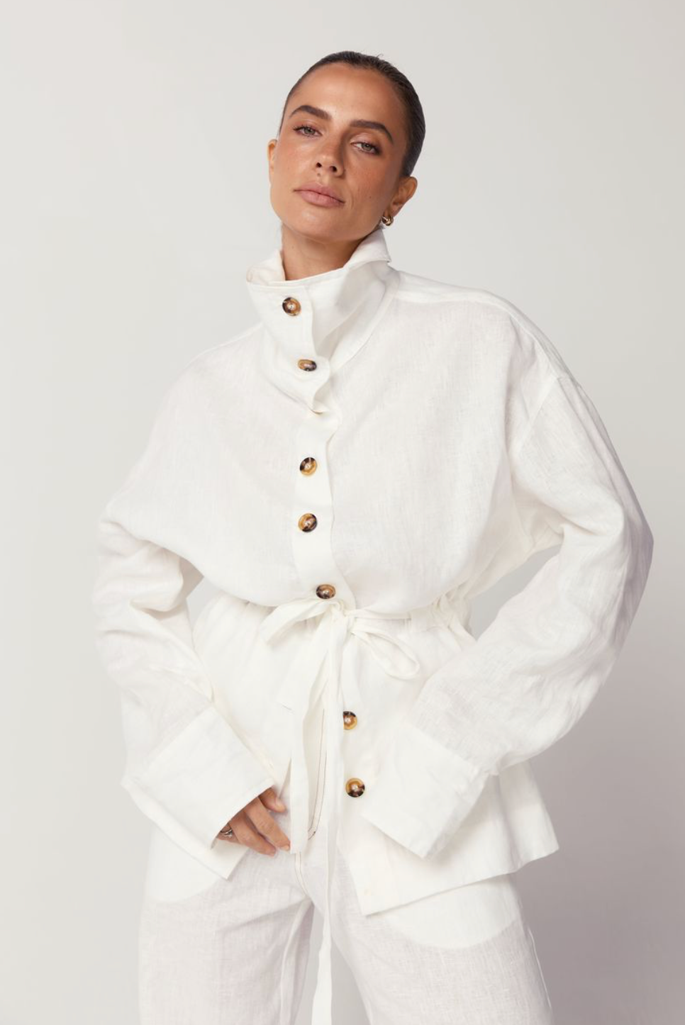 Ana Shirt Jacket - Linen