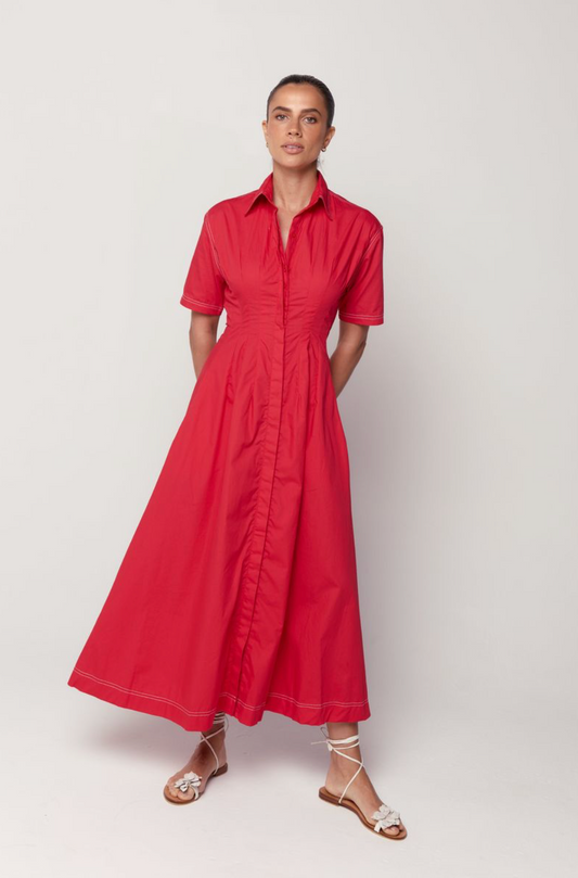 Verity Dress - Red