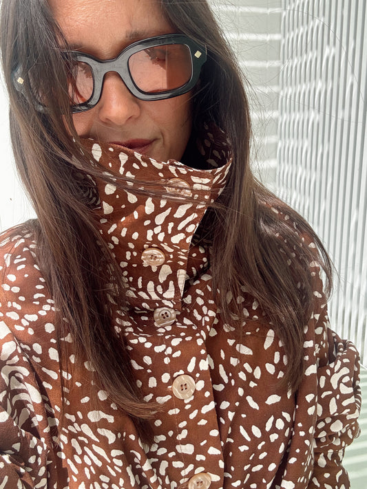 Ana Shirt Jacket - Deer