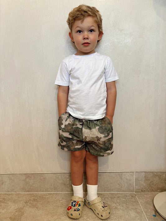 Max Shorts - Printed Linen