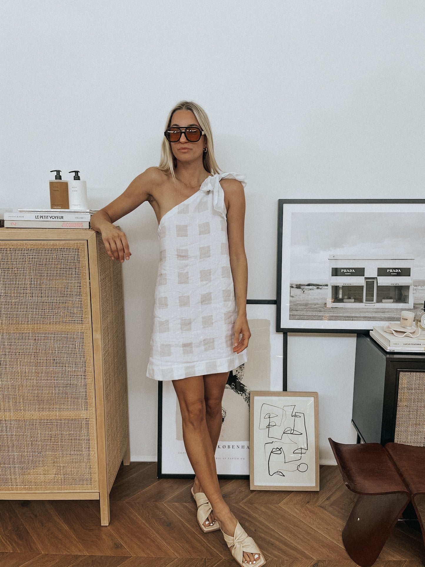 Jossi Dress - Printed Linen