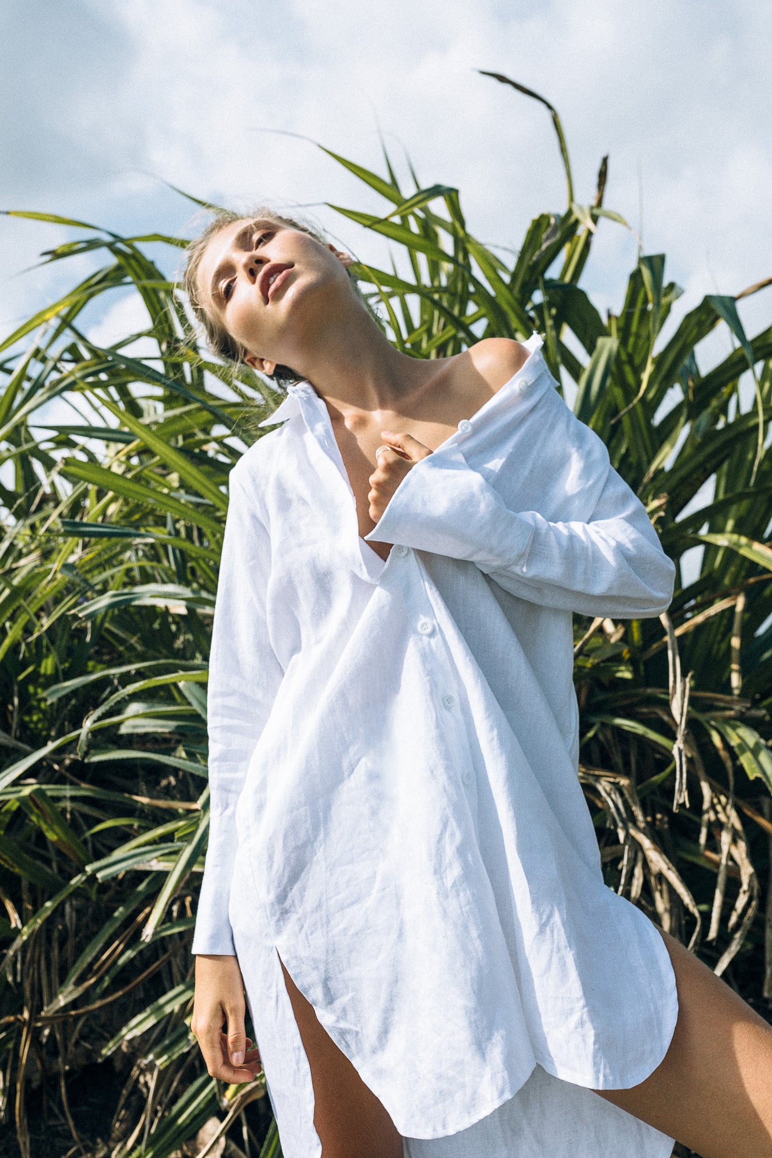 harper shirt dress Harper Midi Shirtdress w/ Cap Sleep - French Navy - 100% Cotton Poplin