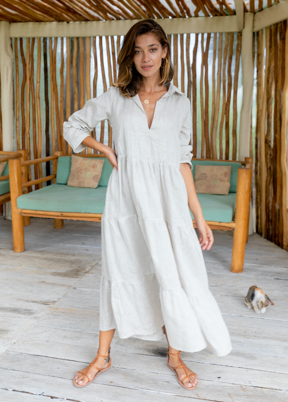 Jac Linen Dress - LJCDesigns – LJC DESIGNS