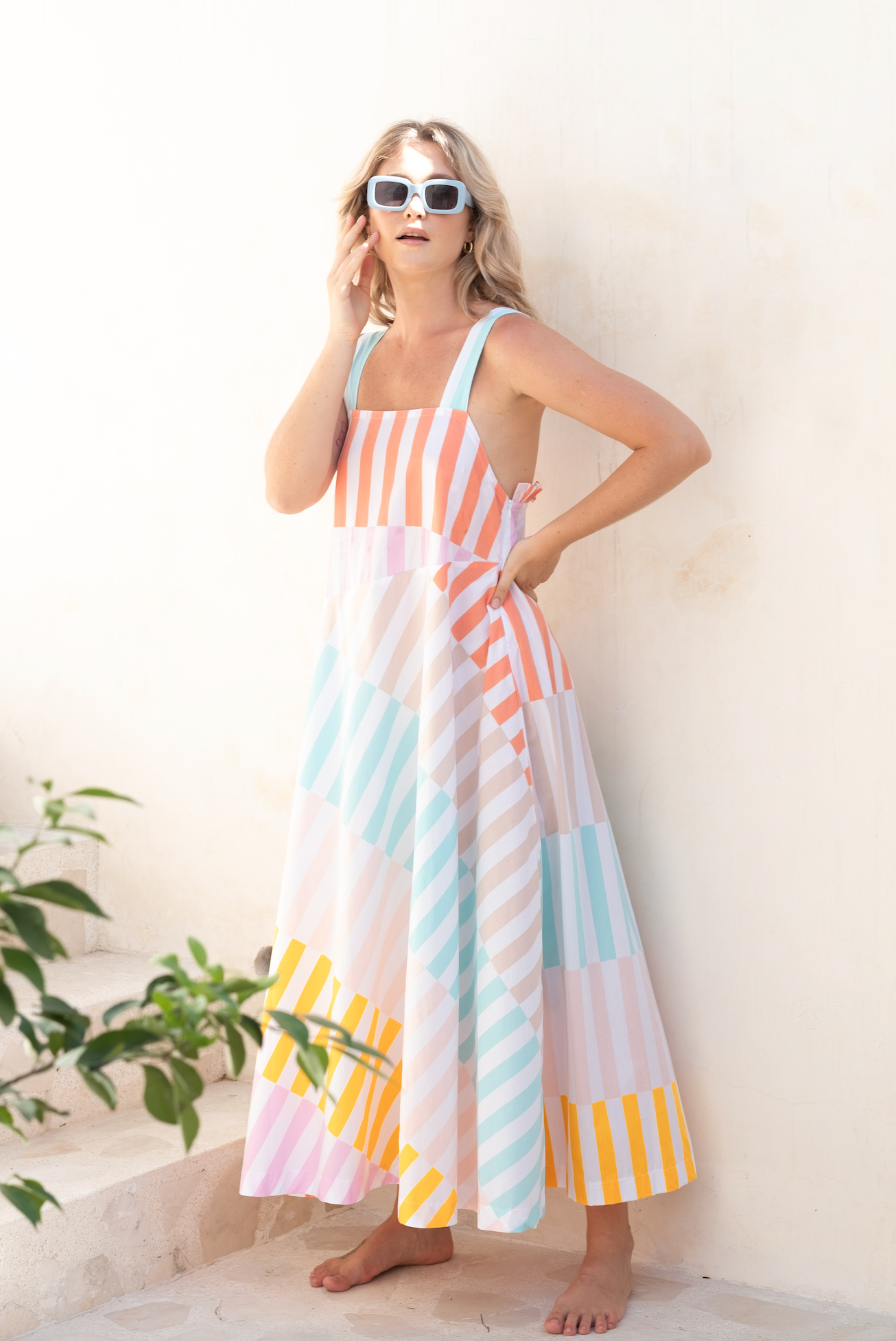Susie Maxi Dress - Multi Stripe