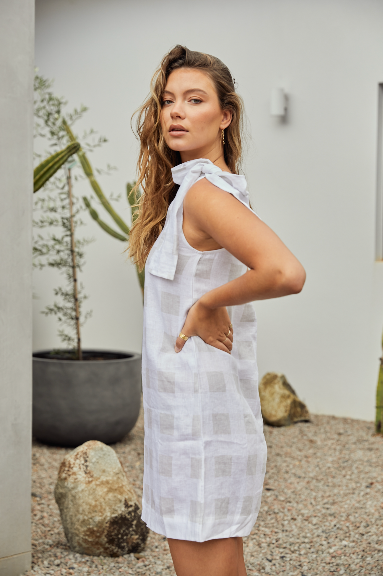 SALE Jossi Dress - Printed Linen
