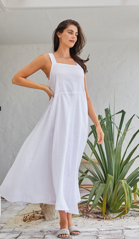Susie Dress Linen - Wholesale