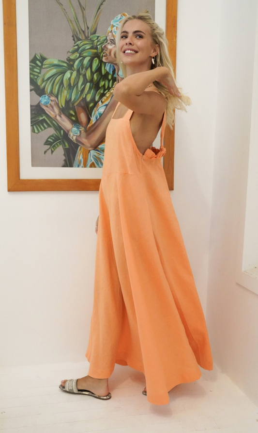 Susie Dress Linen - Wholesale