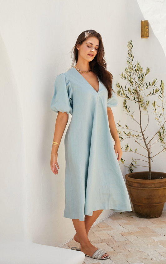 Charlotte Dress Linen - Wholesale