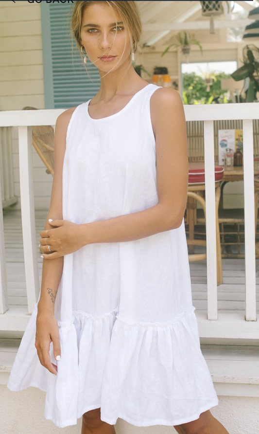 Annie Dress Linen - Wholesale