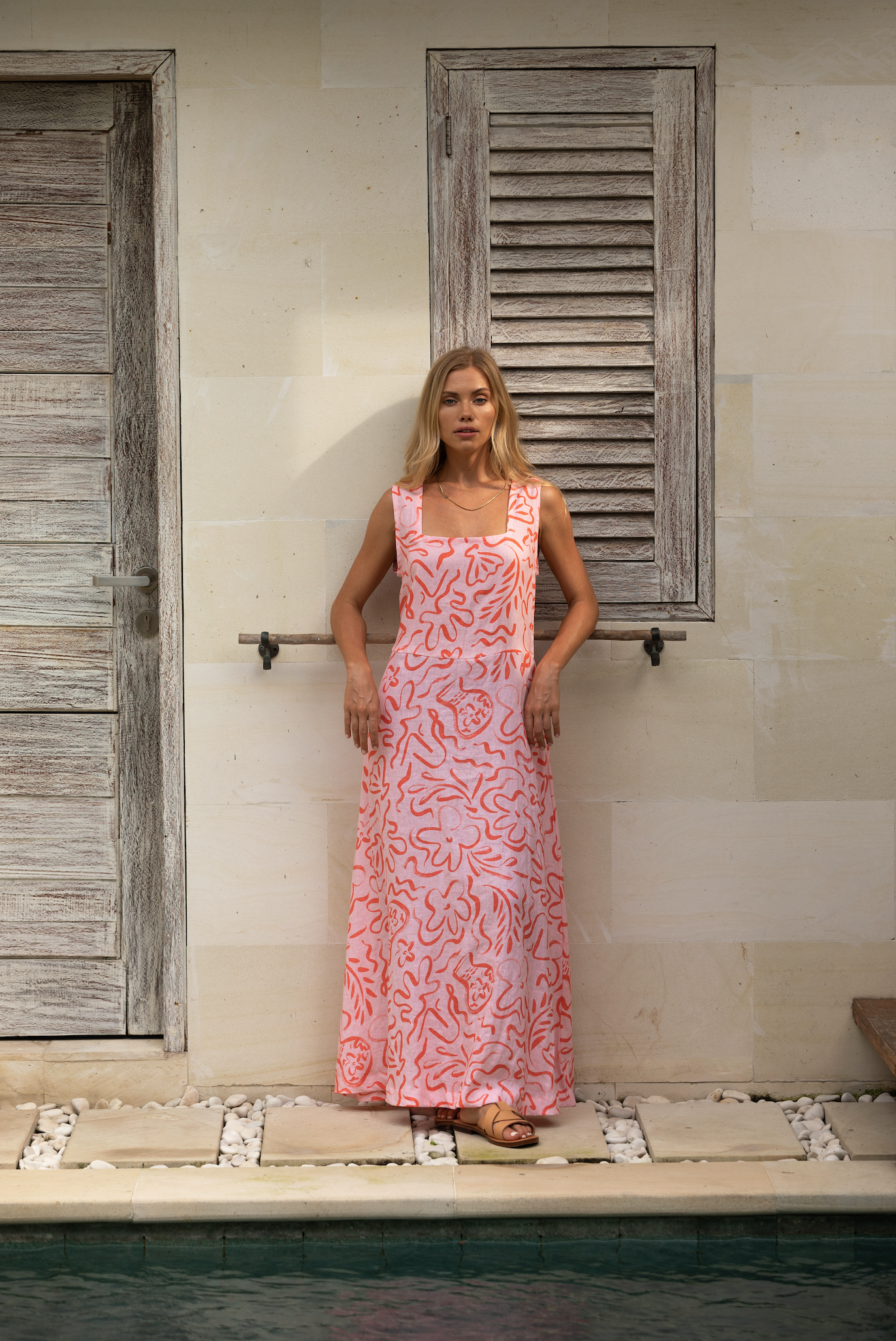 SALE Tulum Dress - Orange Island Escape
